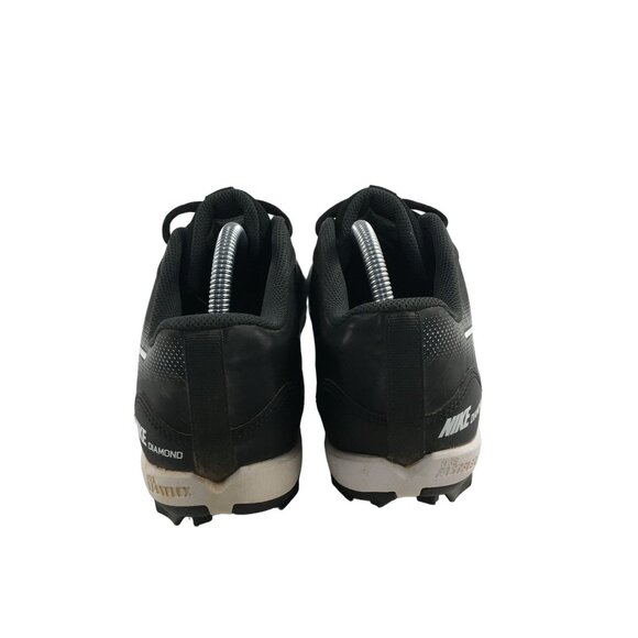 NIKE ALPHA HUARACHE KEYSTONE 4 DIAMOND FAST FLEX BLACK BASEBALL CLEATS DJ6524-01 - Picture 4 of 8